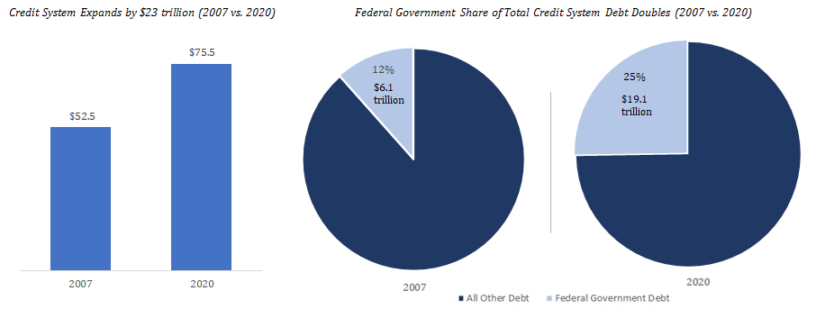 Government debt share